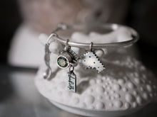 Teawitched Party Bracelet - The teacup features a gorgeous green moissanite diamond.