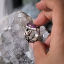 Double pointed amethyst silver - Dionysus's Guardians