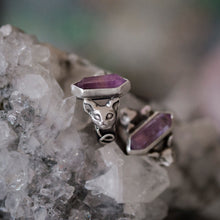 Double pointed amethyst silver - Dionysus's Guardians