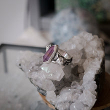 Double pointed amethyst silver - Dionysus's Guardians