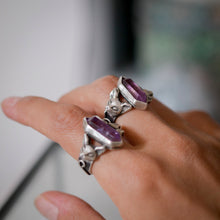 Double pointed amethyst silver - Dionysus's Guardians