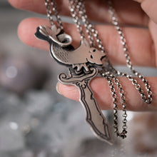 Mermaid Dagger with curled kitty