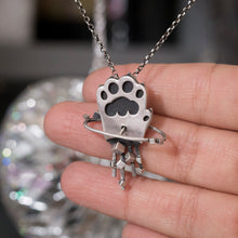 Pawniverse - Silver paw with cubic asteroids