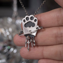 Pawniverse - Silver paw with cubic asteroids