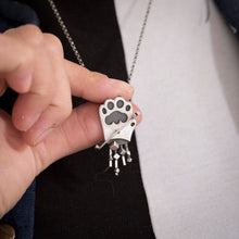 Pawniverse - Silver paw with cubic asteroids