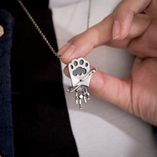 Pawniverse - Silver paw with cubic asteroids