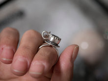 SIZE 6 - Teacup ring - You've been teawitched - Ft Moissanite Diamond