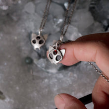 Alien Cat Skull - Red Garnet