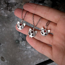 Alien Cat Skull - Red Garnet