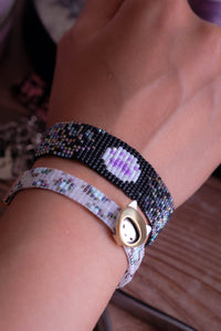 Galactic in the Wild - Loom Woven bracelet
