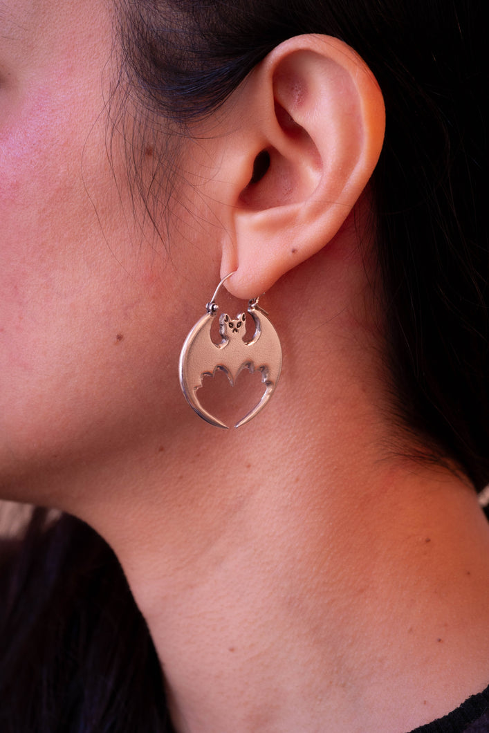 Bat earrings - Hoops