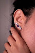 Custom Climber Earring - Feathered Blossoms