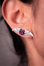 Custom Climber Earring - Feathered Blossoms
