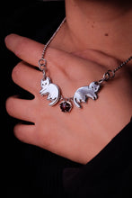 MADE TO ORDER - Heartbound Twins - Gatitos Necklace