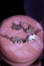 MADE TO ORDER - Heartbound Twins - Gatitos Necklace