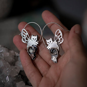 MERMAID HOOPS - Silver earrings