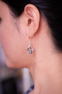 Midnight blossom earrings