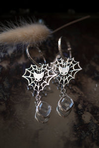 Kitty Spider Web Earrings