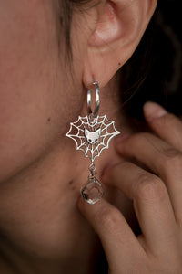 Kitty Spider Web Earrings