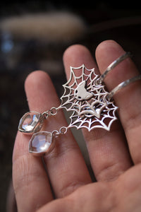 Kitty Spider Web Earrings