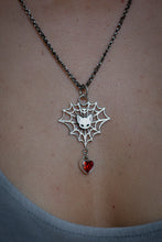 Kitty Spider Web Pendant