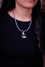 Towards the Moon -  Beaded pendant