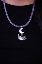 Towards the Moon -  Beaded pendant