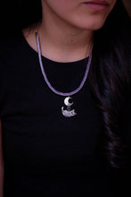 Towards the Moon -  Beaded pendant