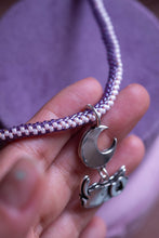 Towards the Moon -  Beaded pendant