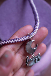 Towards the Moon -  Beaded pendant